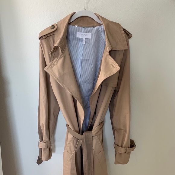 Escada Sport two-tone trench coat - Picture 1 of 11